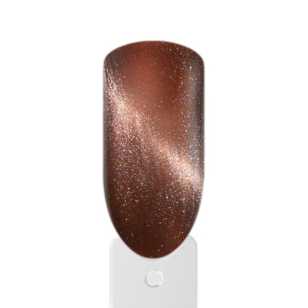 Amelie Nails Cappon Braun Cat Eyes Herbstnägel mit edlem Magnet-Effekt und professionellem Hochglanz