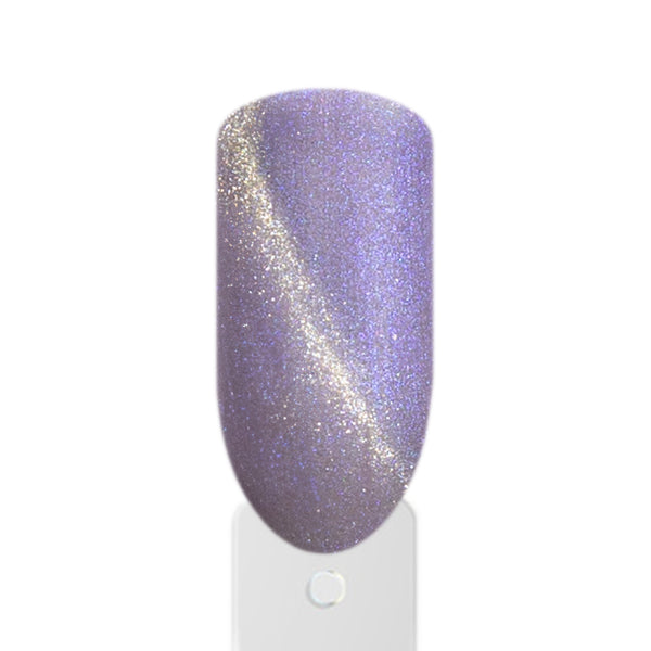 Amelie Nails Cat Eyes UV-Nagellack Mash Lila Colorfur auf dem Nagel mit magnetischem Cat-Eye Effekt