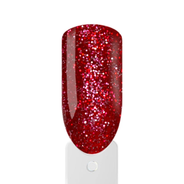 Uv-Nagellack Weinrot Glitzer Effekt von Amelie Nails 15ml