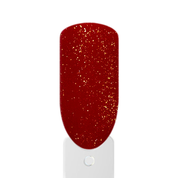Glänzendes Nageldesign mit Shimmer Top Coat über Farbgel Amelie Nailshop 15ml
