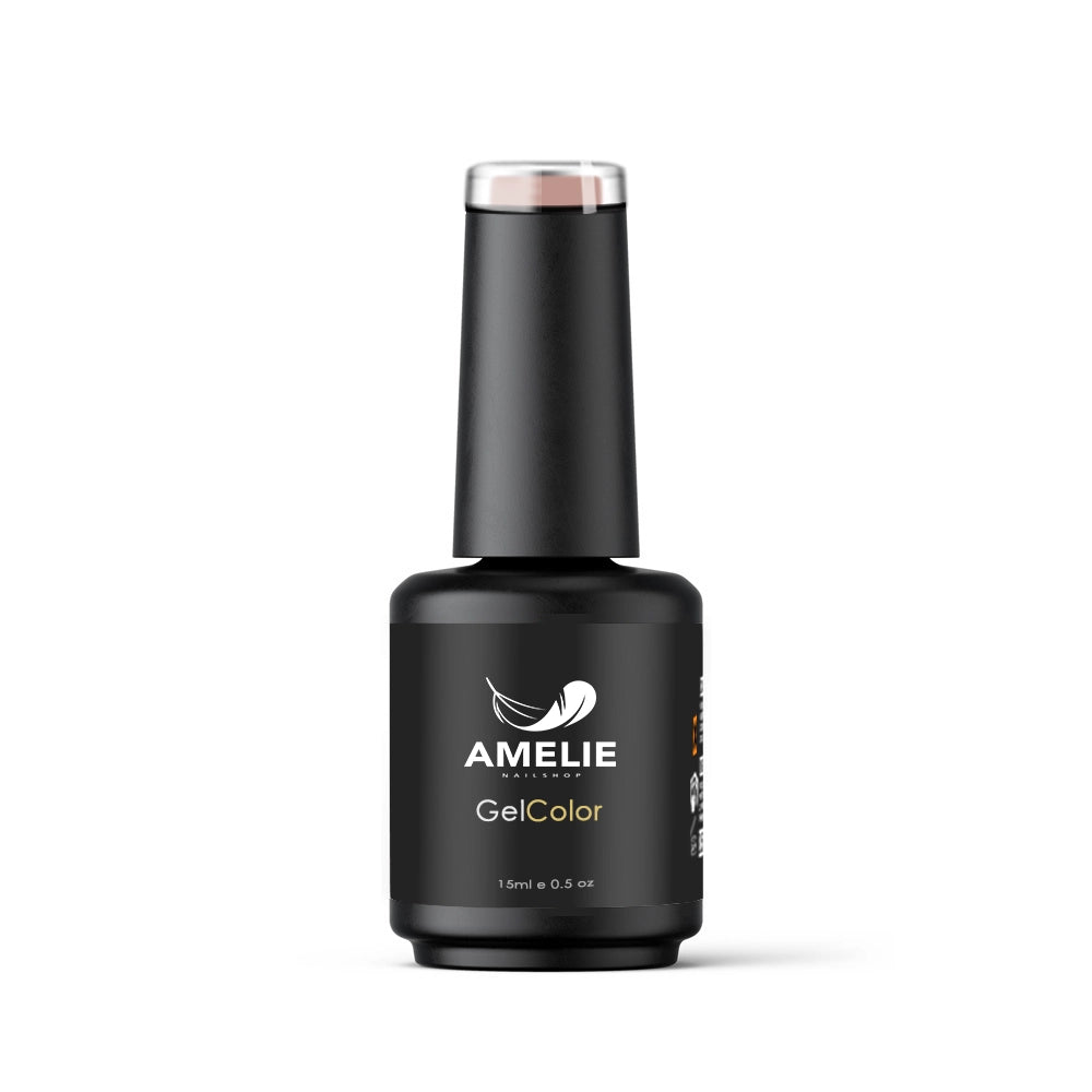 Amelie Nails UV Nagellack Dunkel Beige 10 ml – warmer Nude Farbton für elegante Nägel