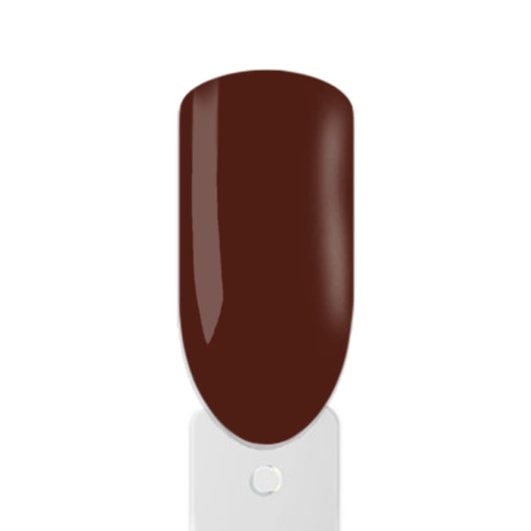 Amelie Nailshop Braune Nägel mit glänzendem Gel Polish Finish