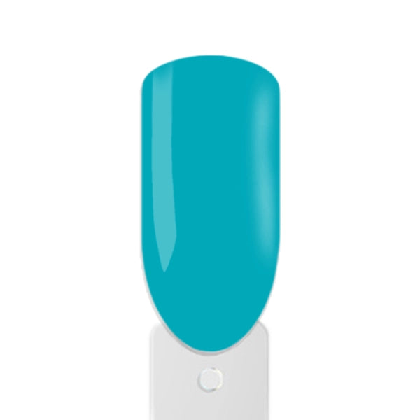 Amelie Nailshop Gel Polish Türkis Auftrag auf Naturnagel