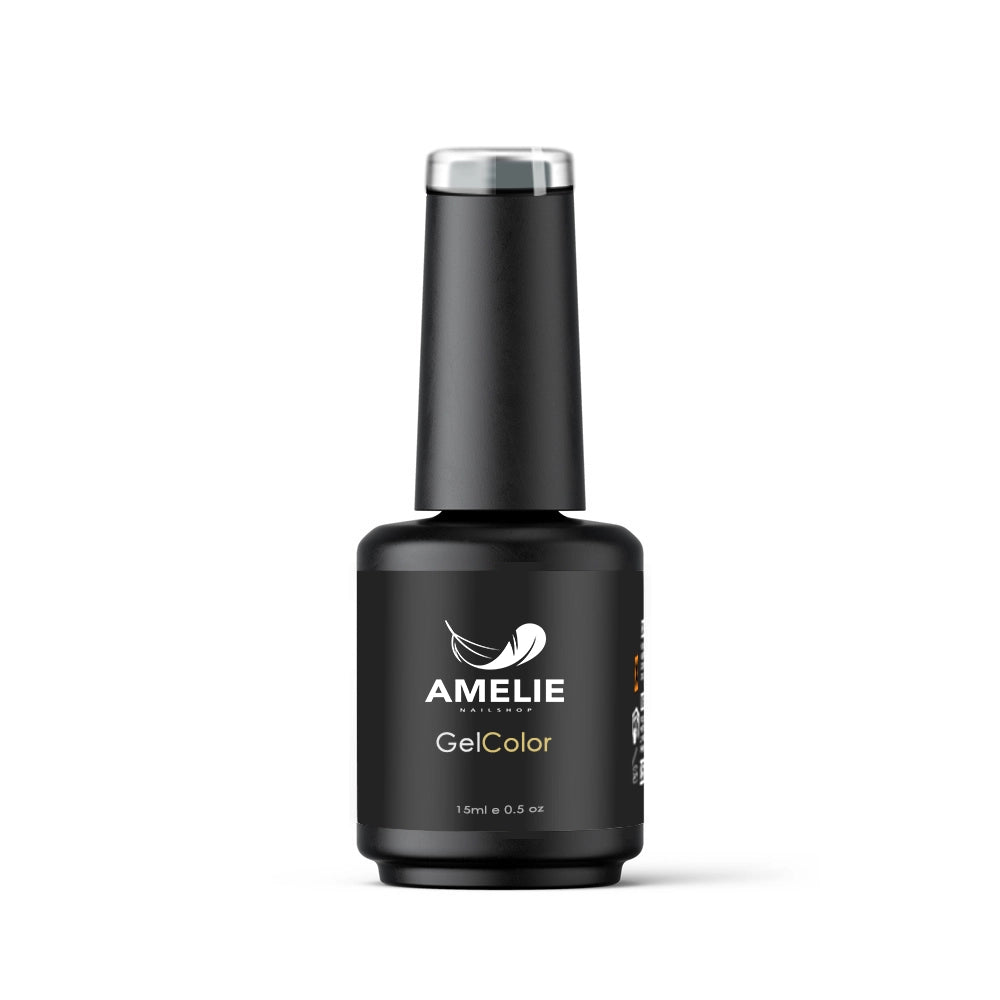 Amelie Nailshop Asphalt Grau Gel Polish mit tiefer Farbwirkung und glänzender Oberfläche 15ml flasche