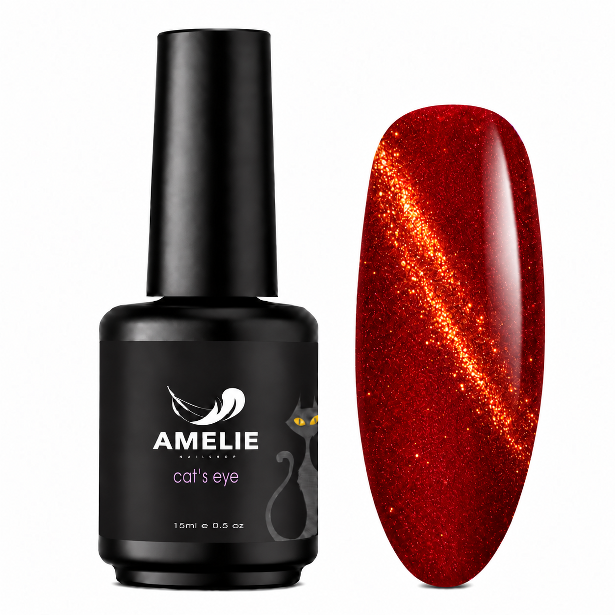Amelie Nails Cat Eyes Dravide Rot 150* 15ml