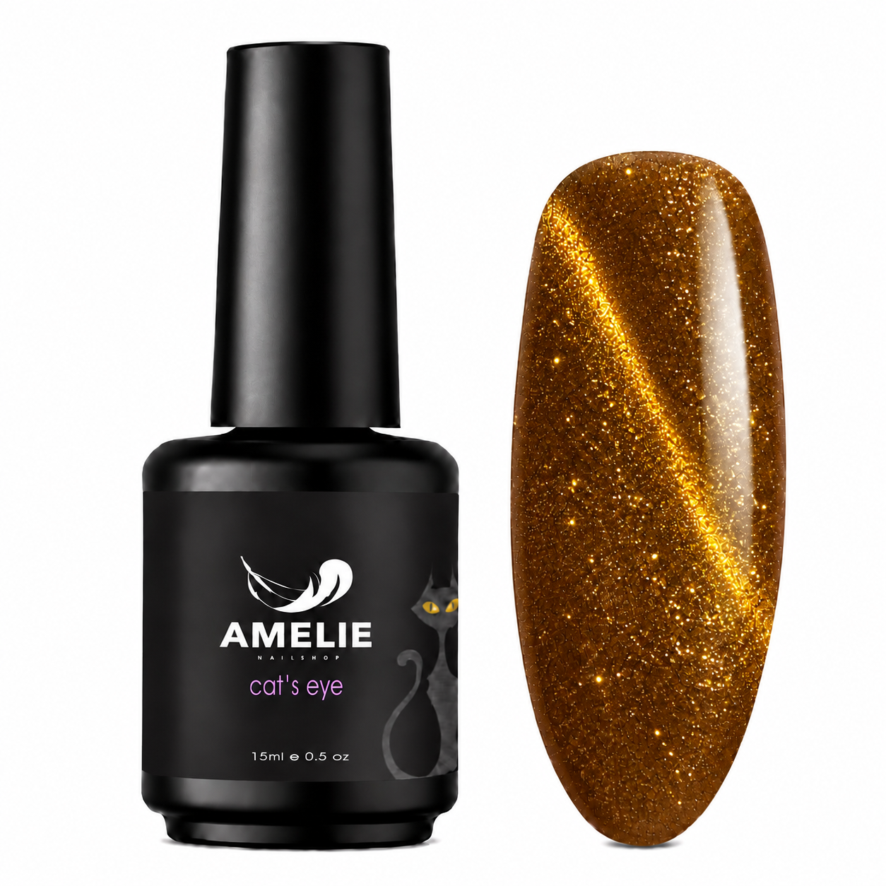 Amelie Nails Cat Eyes Crystal Gold  128* 15ml