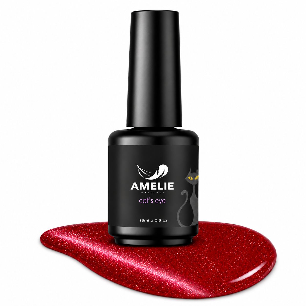 Amelie Nails Cat Eyes Glitter Rot  95* 15ml