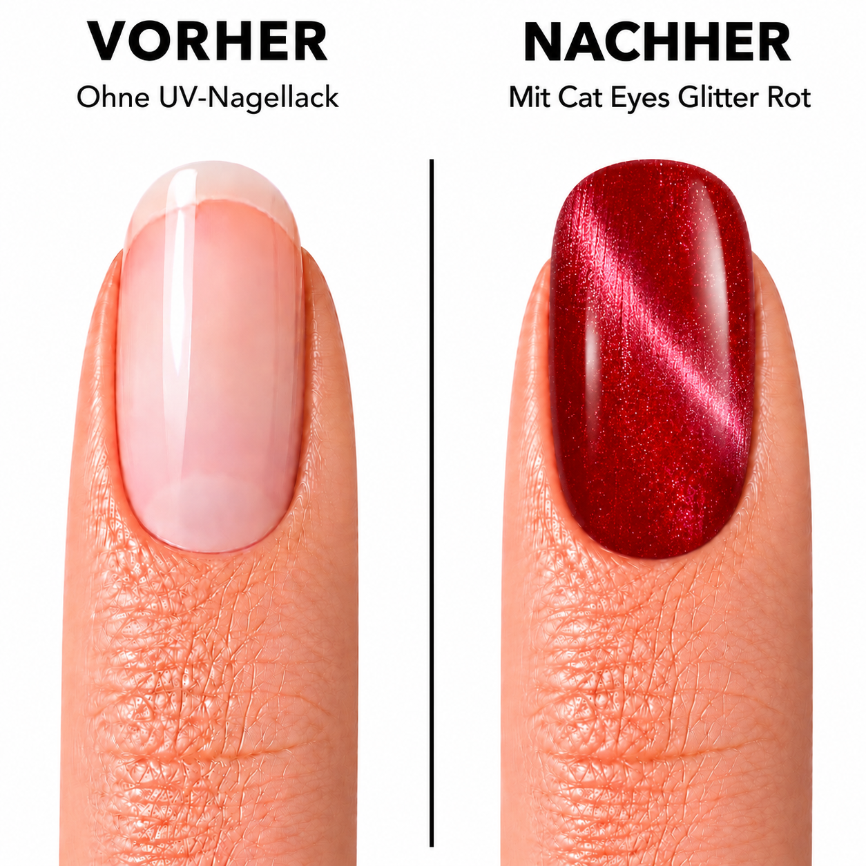 Amelie Nails Cat Eyes Glitter Rot  95* 15ml