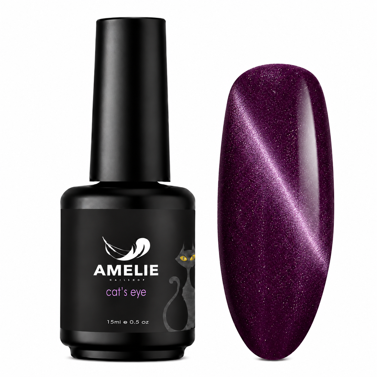 Amelie Nails Cat Eyes Mystic Lila 90* 15ml