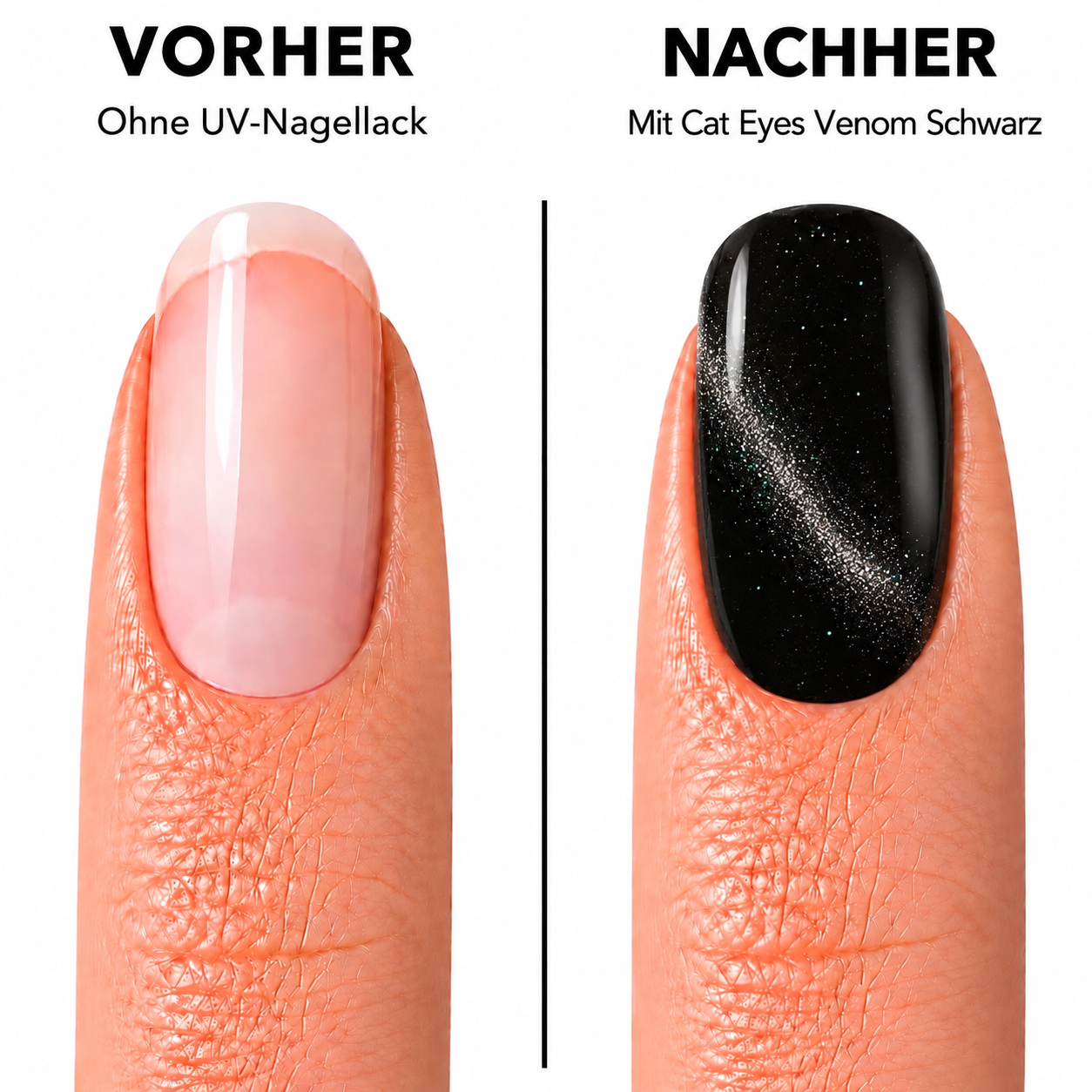Amelie Nails Cat Eyes Venom Schwarz 80* 10ml