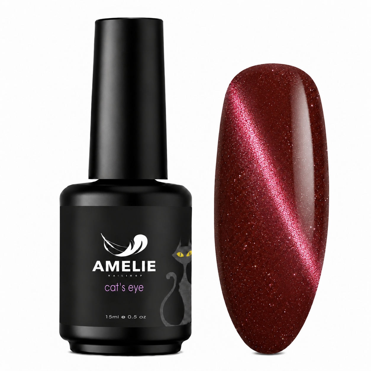 Amelie Nails Cat Eyes Rose Brown  72* 15ml