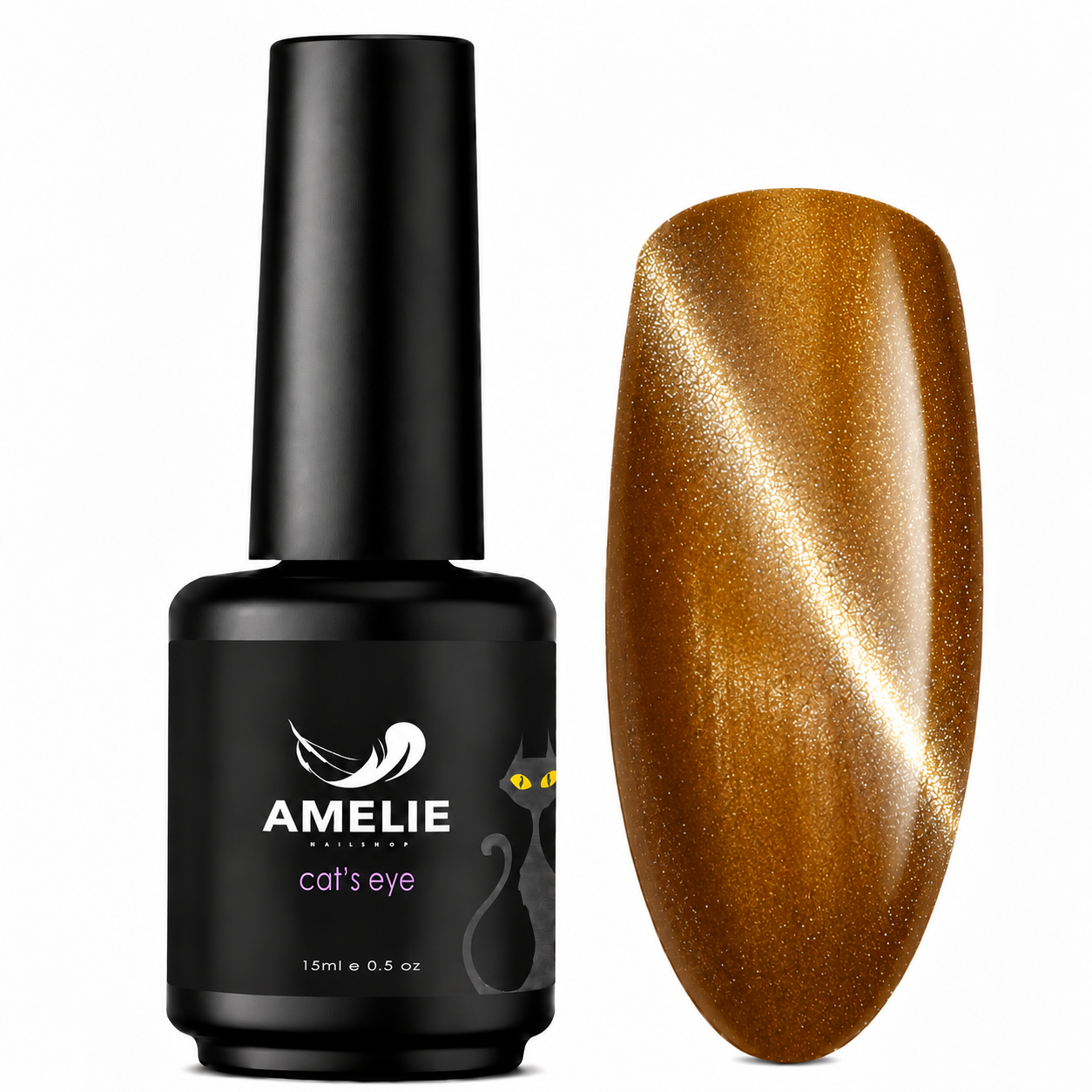 Amelie Nails Cat Eyes Chicano Braun  65* 15ml