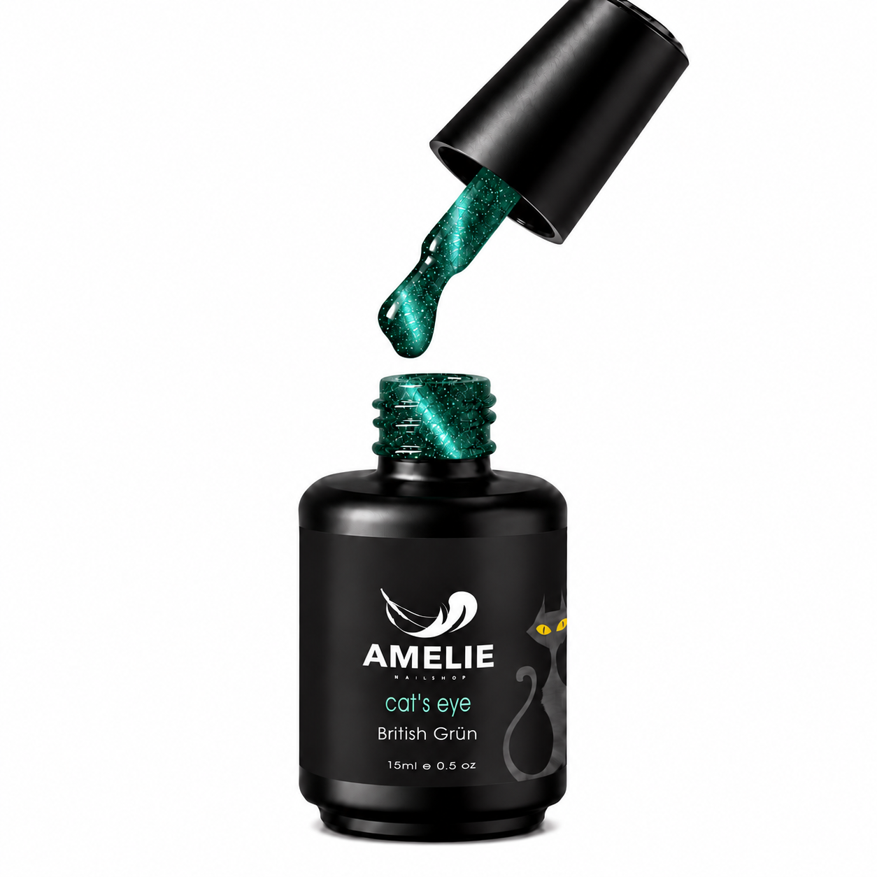 Amelie Nails Cat Eyes British Grün 39* 15ml