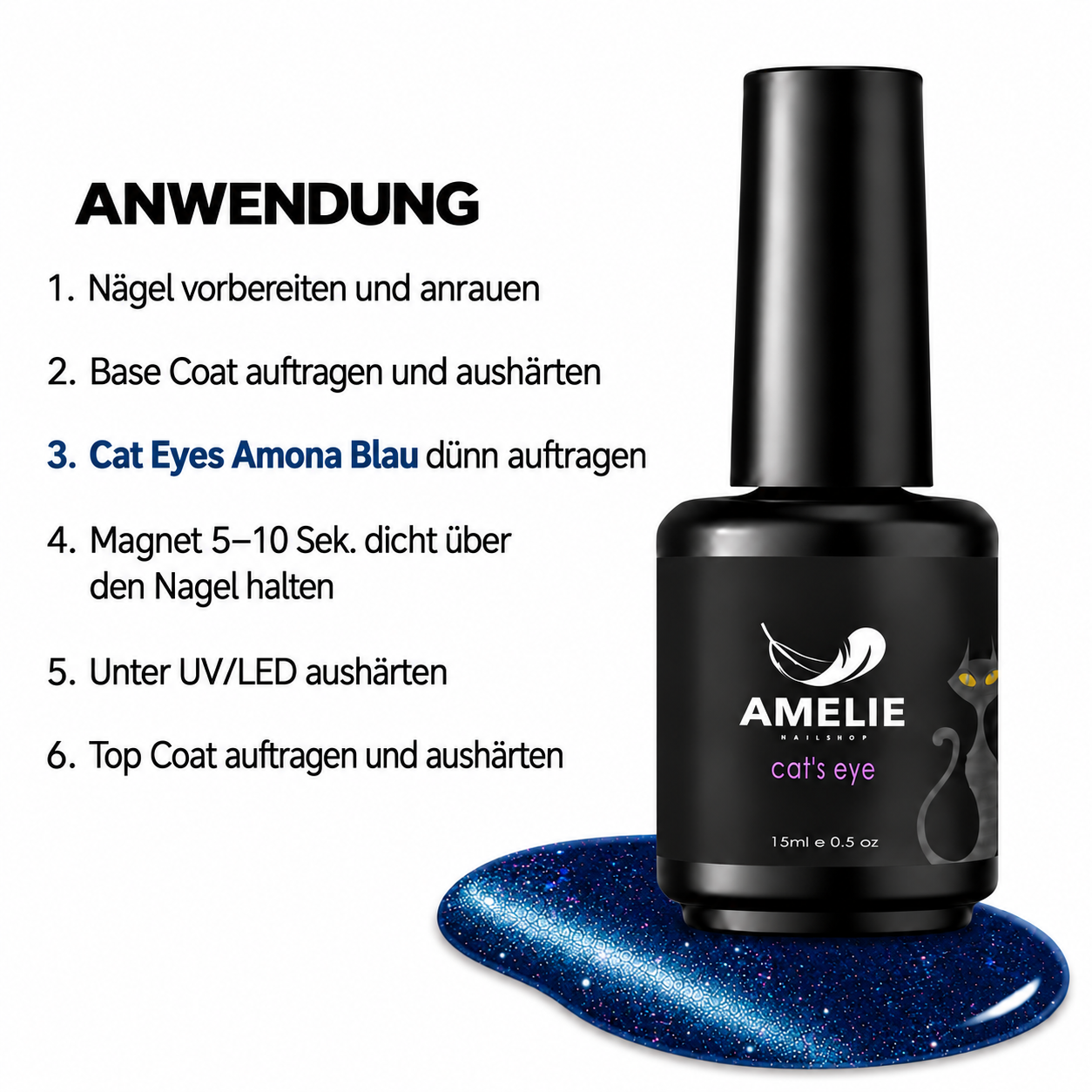 Amelie Nails Cat Eyes  38* 15ml
