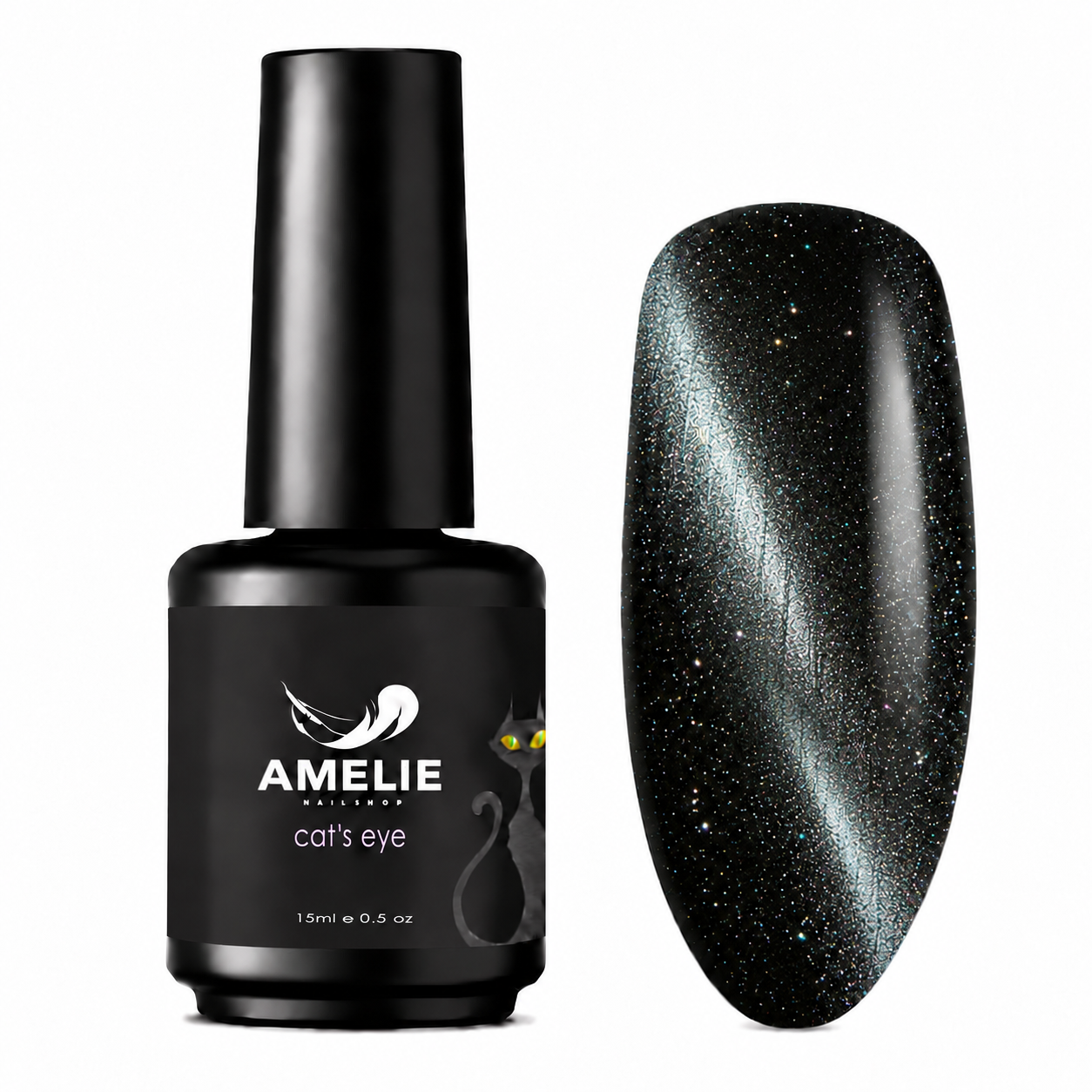 Amelie Nails Cat Eyes Mytho Schwarz 18* 15ml