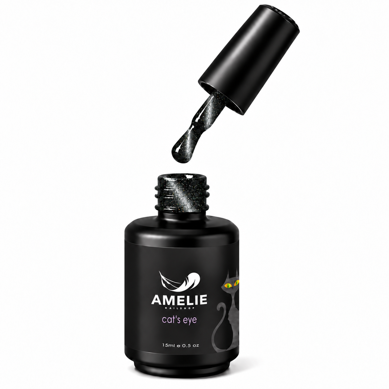 Amelie Nails Cat Eyes Mytho Schwarz 18* 15ml