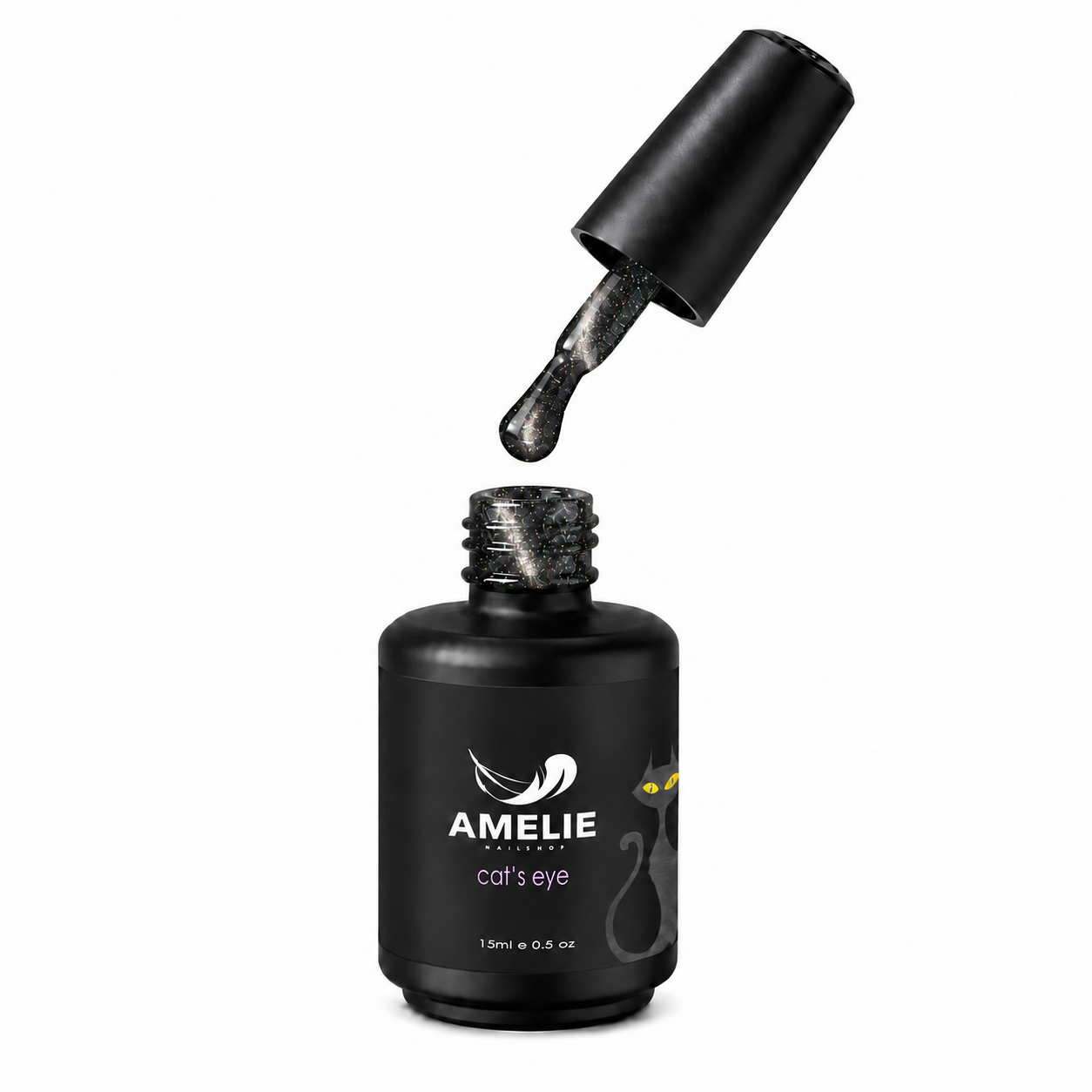 Amelie Nails Cat Eyes  Black Diamond 15* 15ml