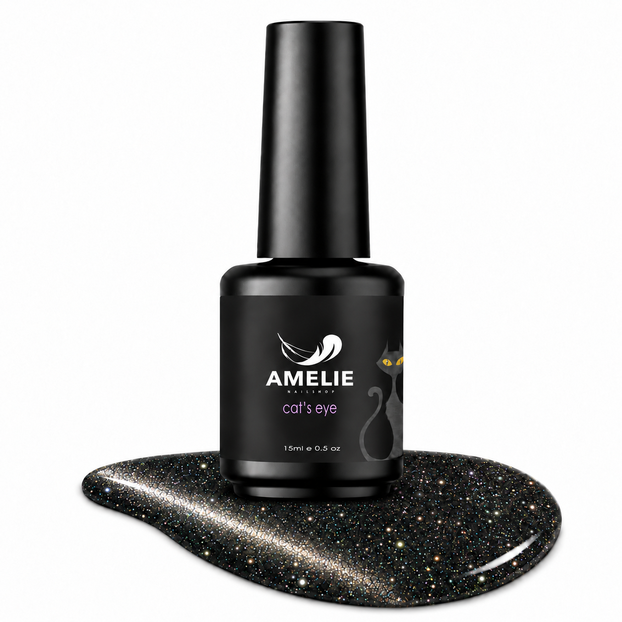 Amelie Nails Cat Eyes  Black Diamond 15* 15ml