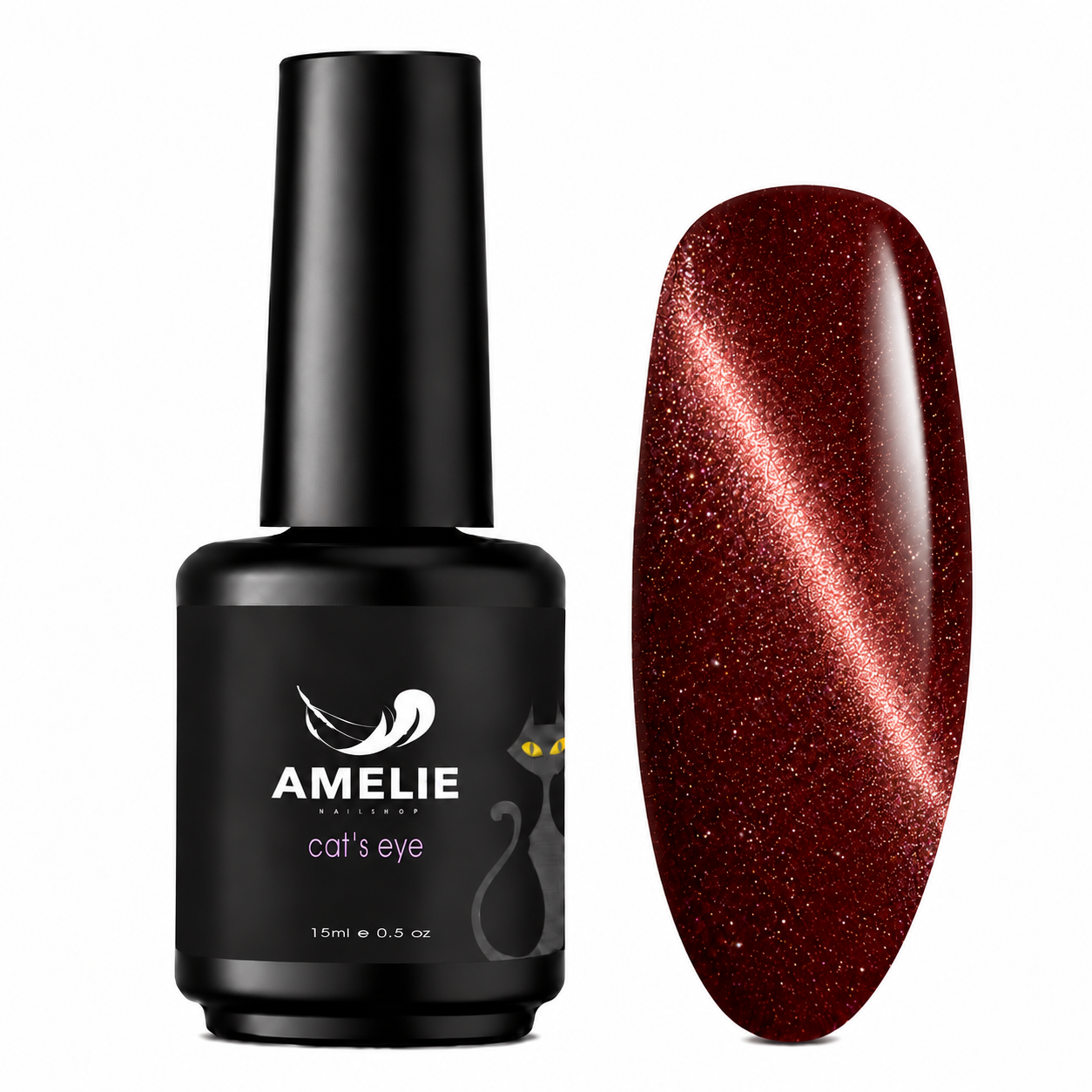 Amelie Nails Cat Eyes Amara Rot 12* 15ml