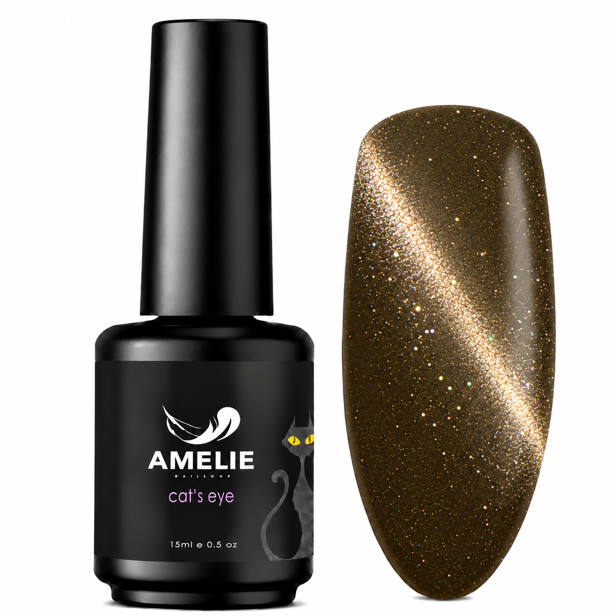 Amelie Nails Cat Eyes  Mystic Khaki 08* 15ml