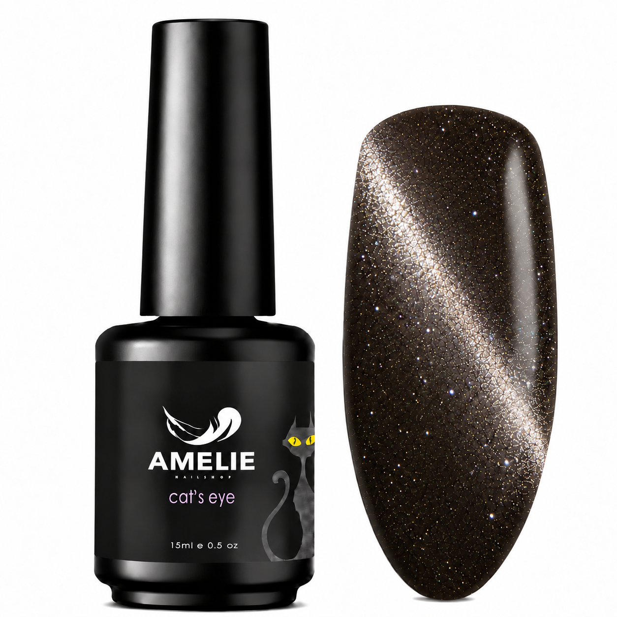 Amelie Nails Cat Eyes Coffee Diamond 03* 15ml