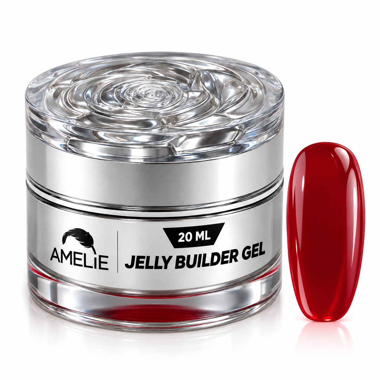 Amelie Nails Jelly Builder Gel 03 - Kirschrot 20ml