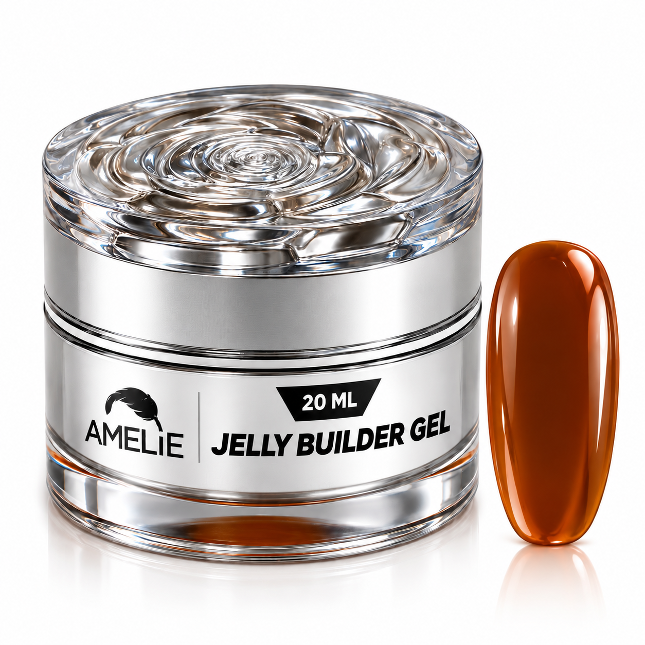 Amelie Nails Jelly Builder Gel 11 - Amber Braun-Rot
