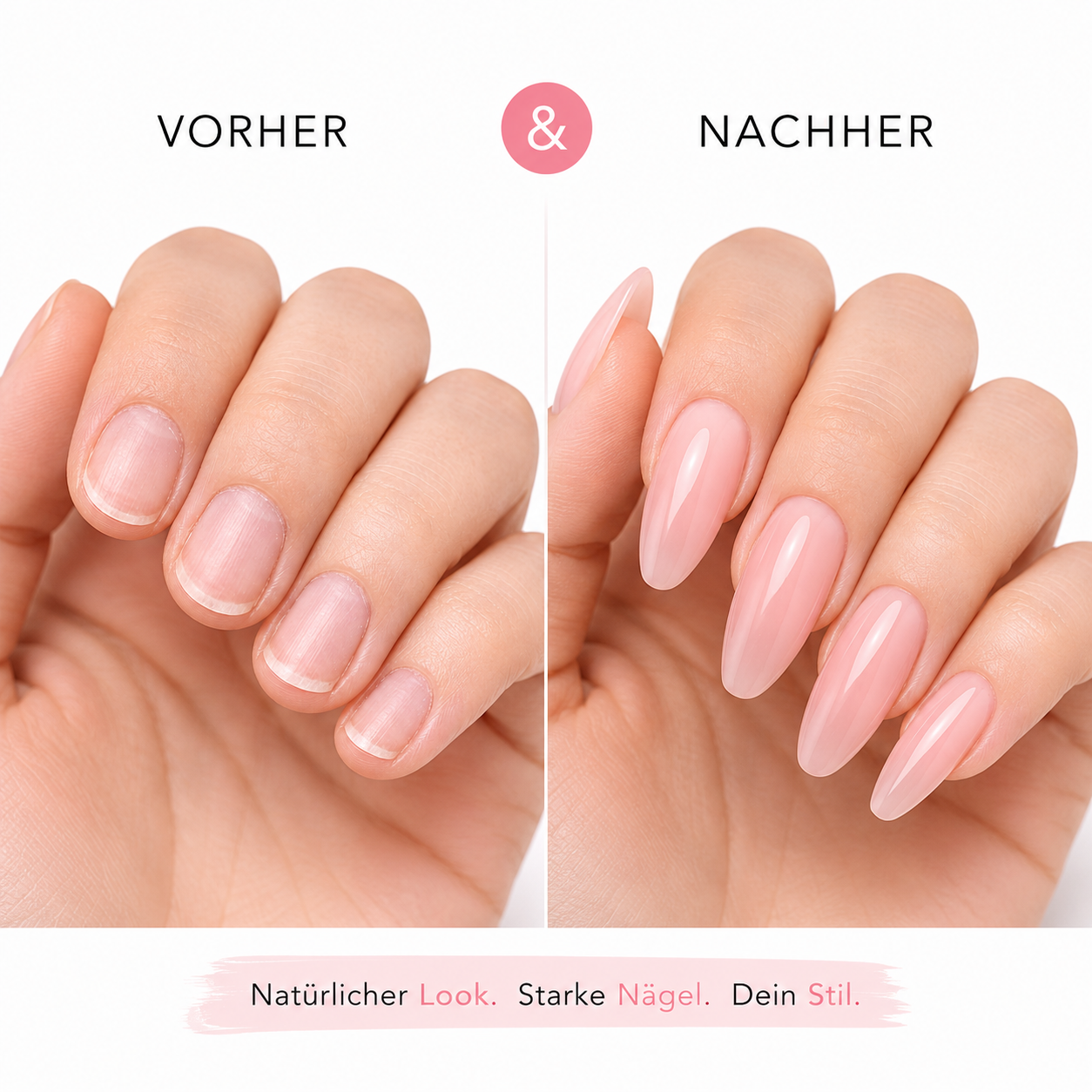 Amelie Nails Acrylgel Medium Rose