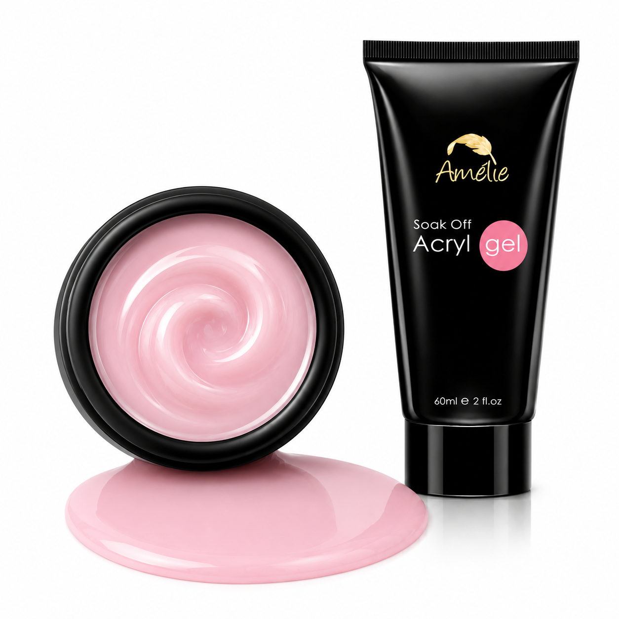 Amelie Nails Acrylgel Milchig Rose