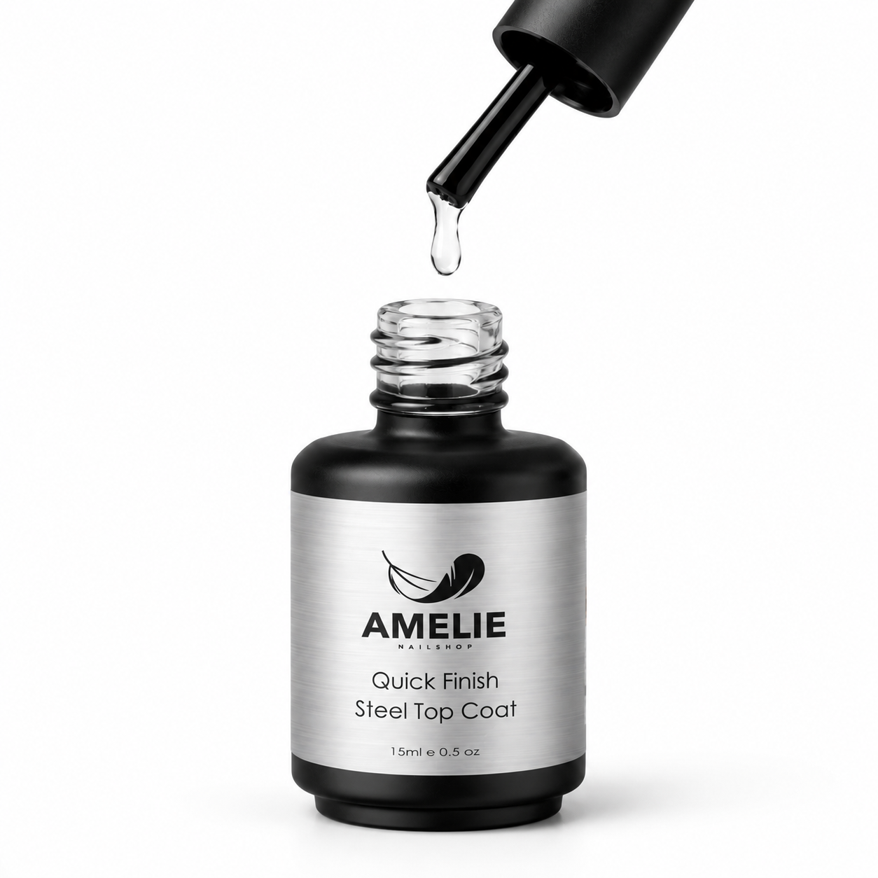 Amelie Nails Quick Finish Steel Top Coat "ohne Schwitzschicht" 15ml