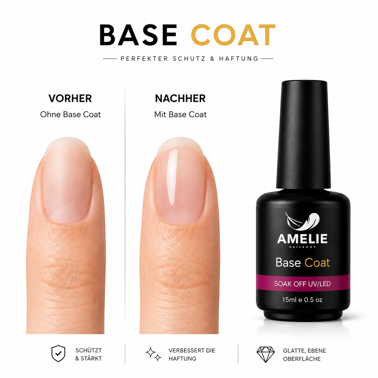 Amelie Nails Base Coat Unterlack 15ml