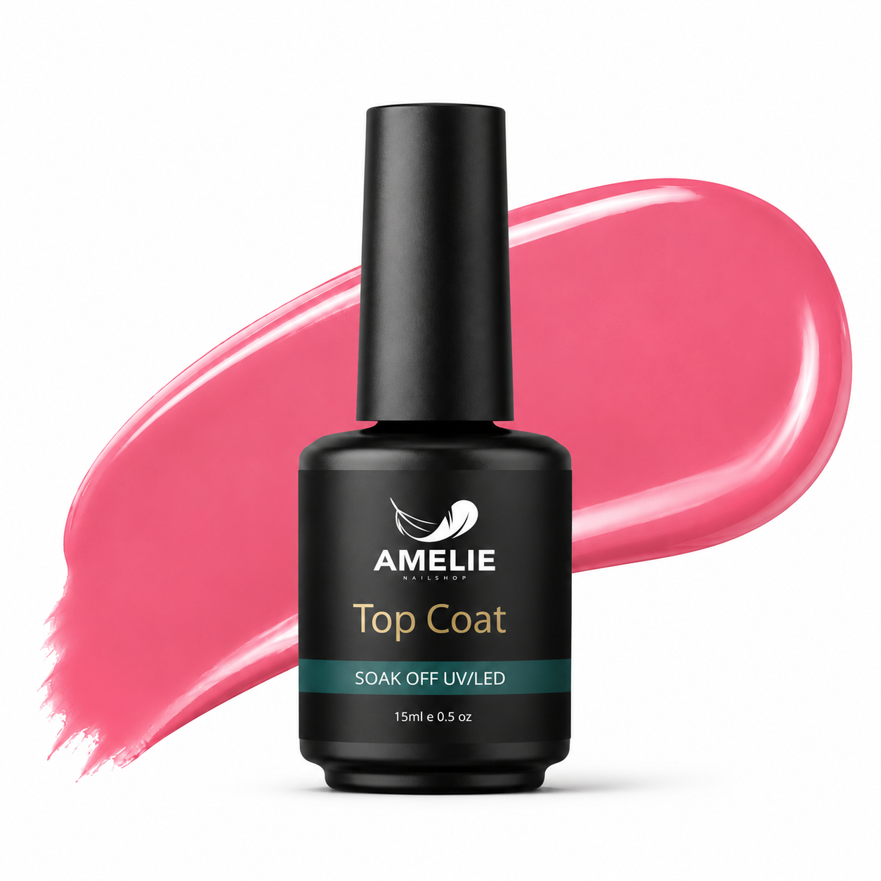 Amelie Nails Nude Top Coat Pink 11* 15ml