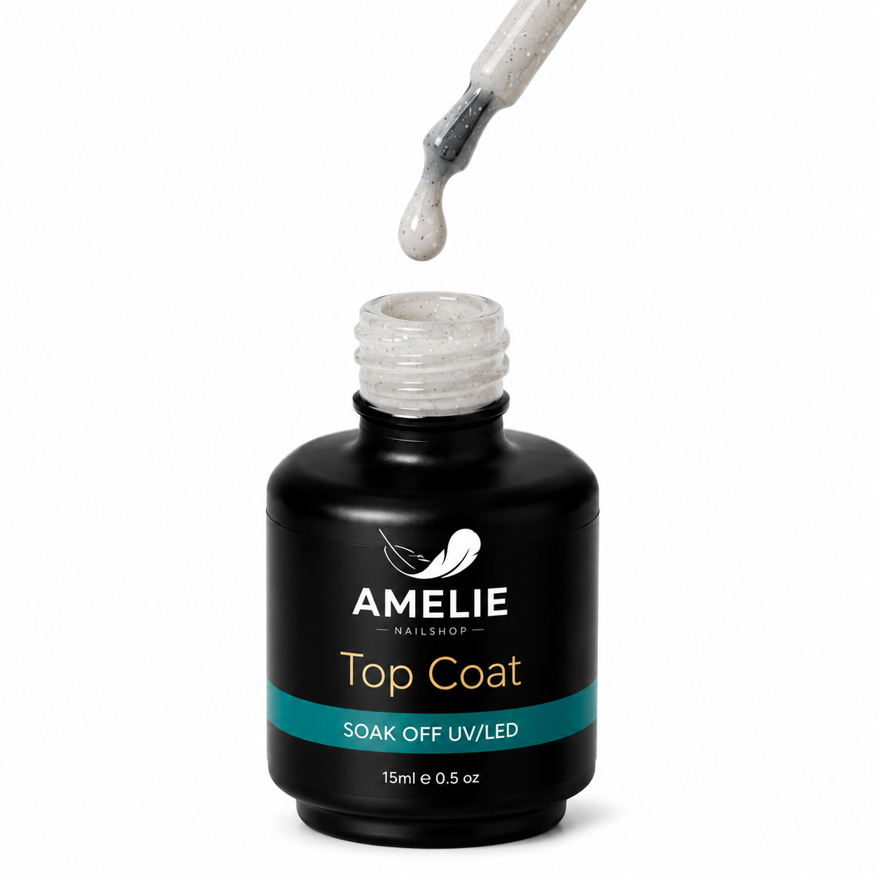 Amelie Nails Glitzer Rubber Matte Top Coat 01* 15ml