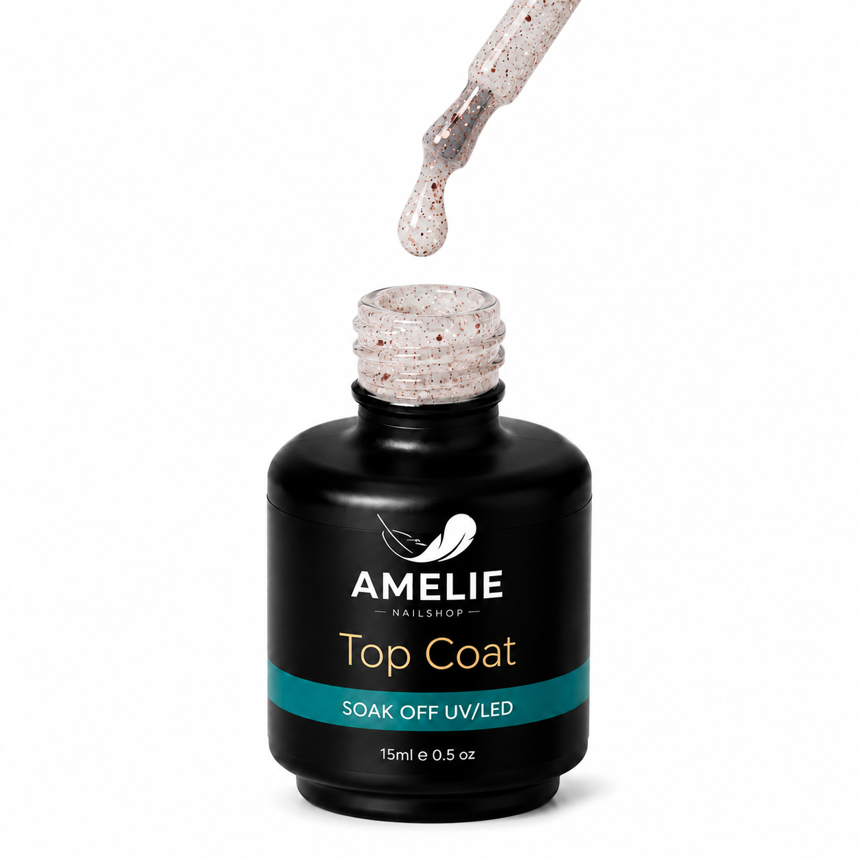 Amelie Nails Glitzer Rubber Matte Top Coat 02* 15ml