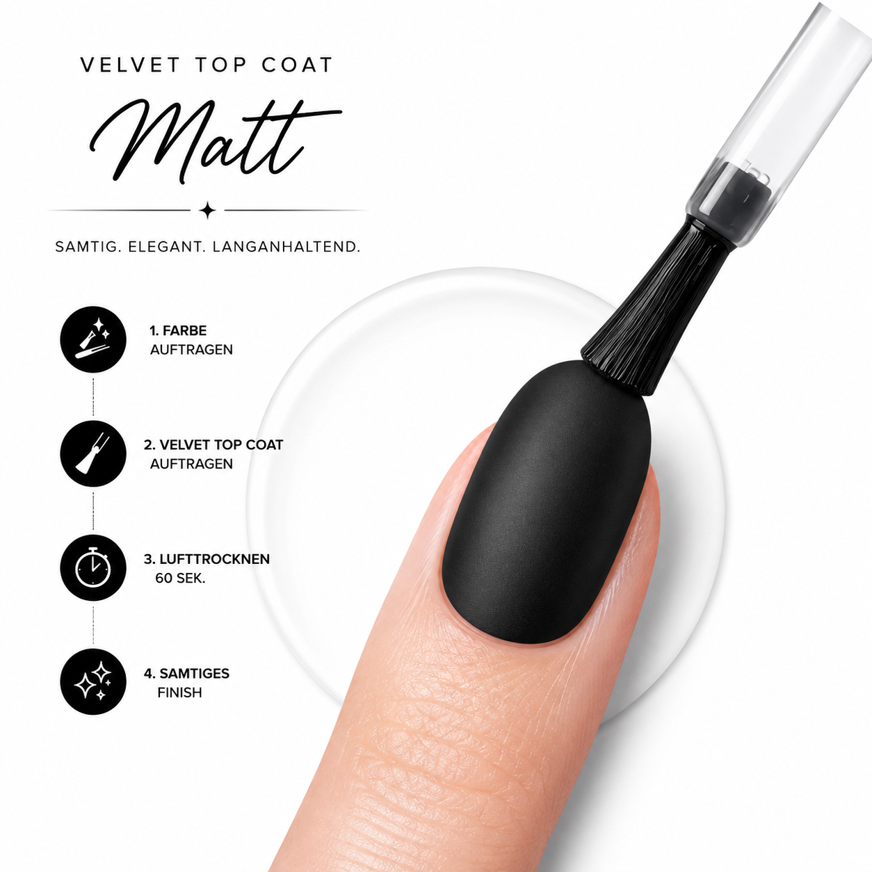 Amelie Nails Velvet Top Coat Matt Versiegler 15ml