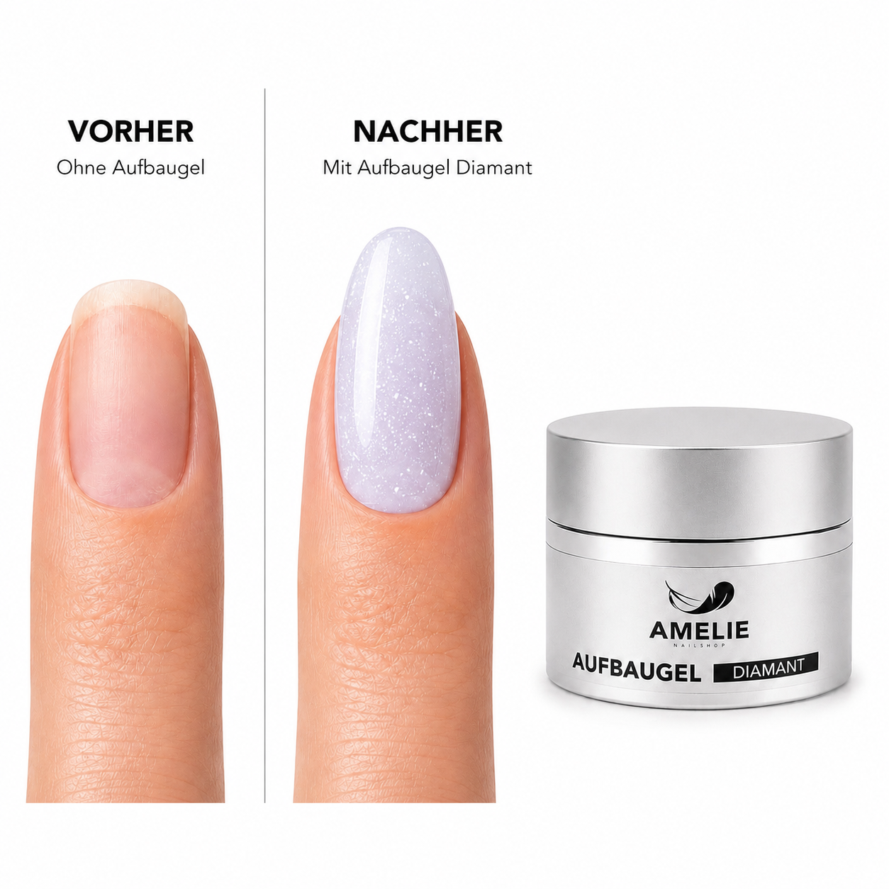 Amelie Nails Aufbaugel UV Gel Diamant