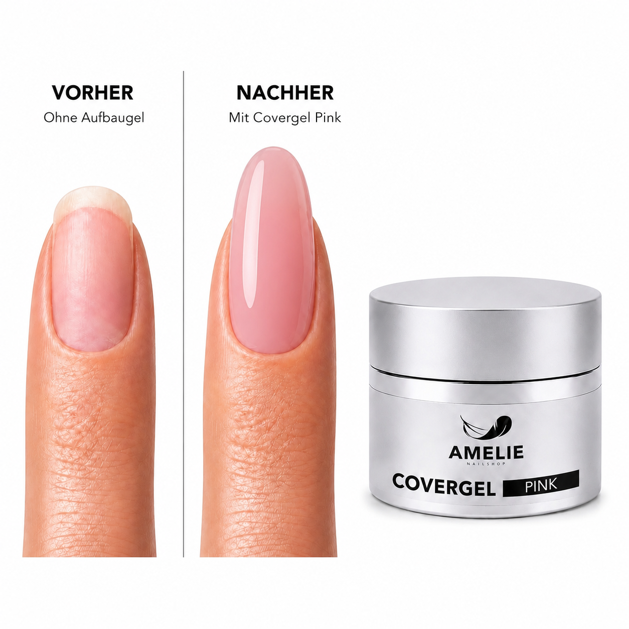 Amelie Nails Covergel UV Gel Pink