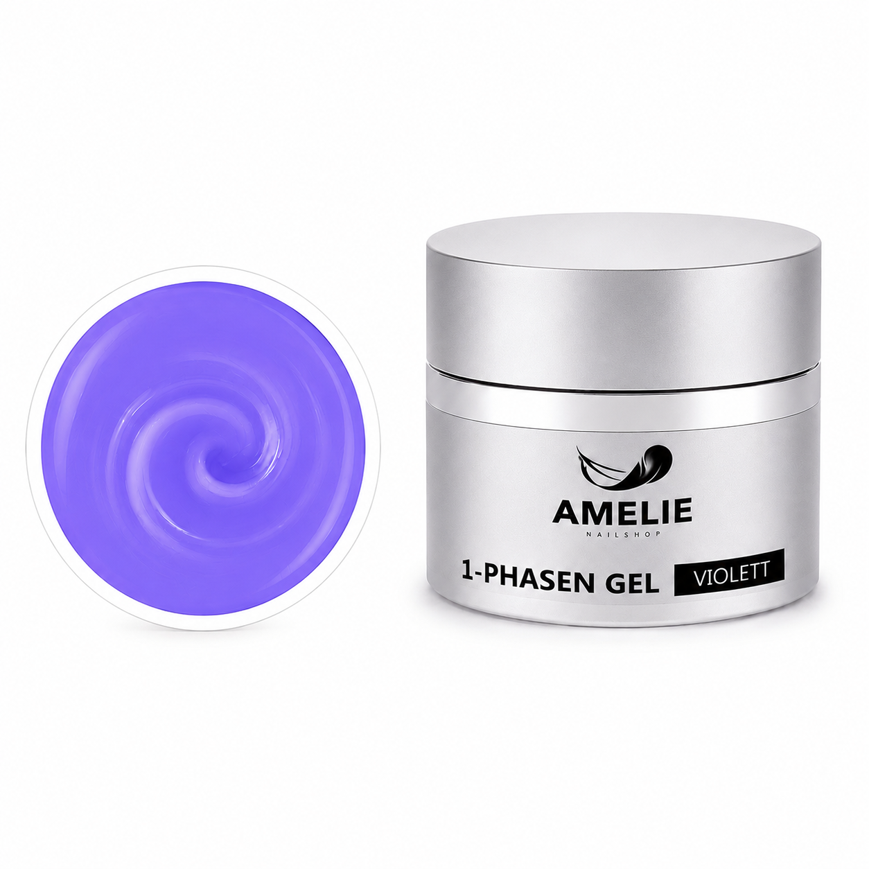 Amelie Nails 1-Phasengel Violett UV Gel Aufbau