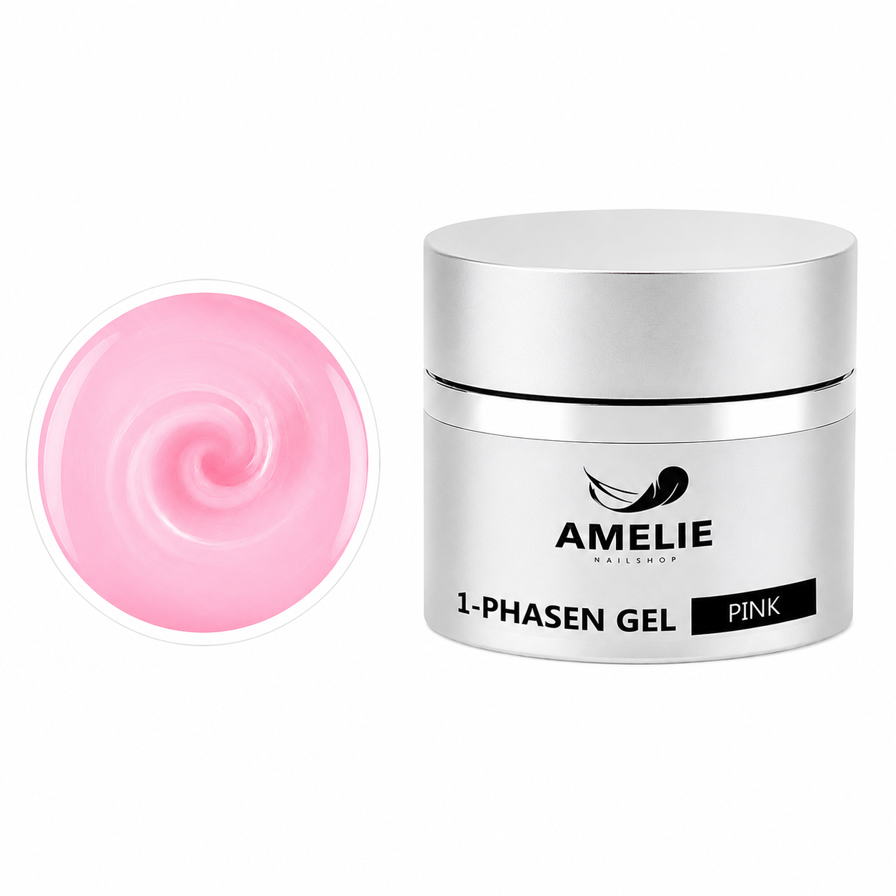 Amelie Nails 1-Phasengel Pink UV Gel Aufbau