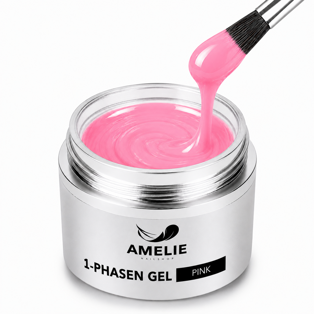 Amelie Nails 1-Phasengel Pink UV Gel Aufbau