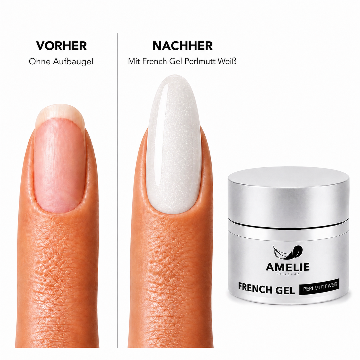 Frenchgel "Perlmutt Weiß"