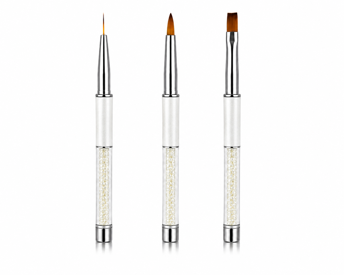 Amelie Nails Gel-Pinsel - White Pearl