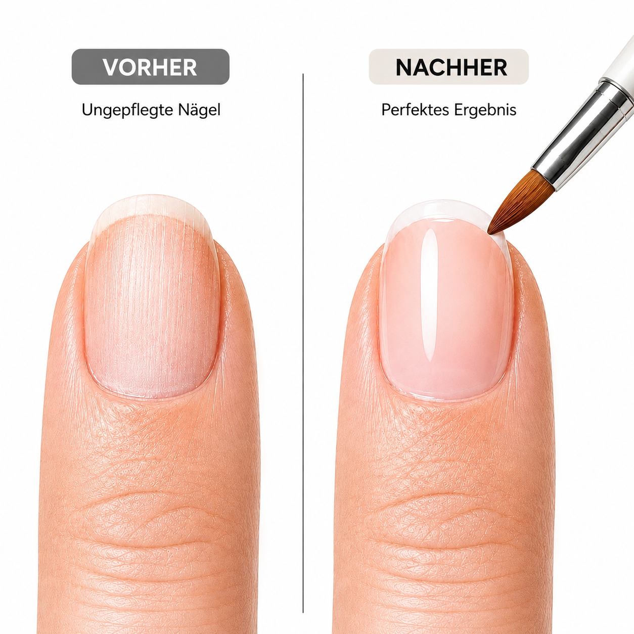 Amelie Nails Gel-Pinsel - White Pearl