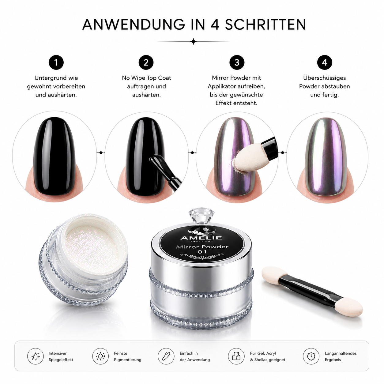 Mirror Powder Pigment Glitzer *01