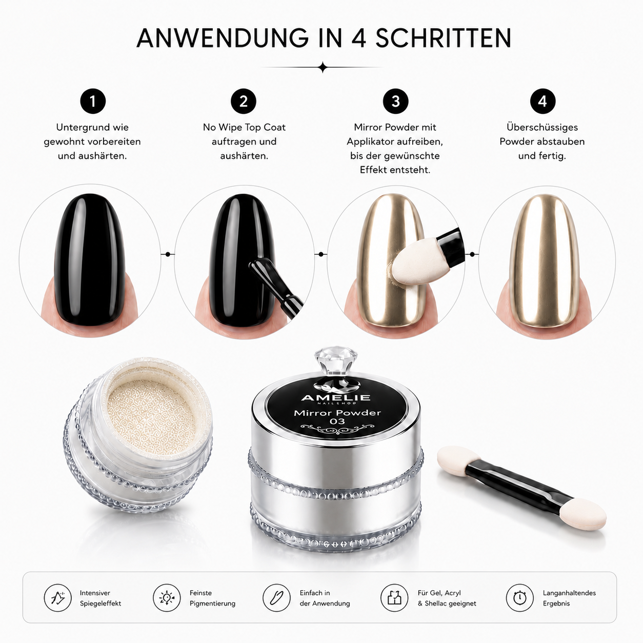 Mirror Powder Pigment Glitzer *03