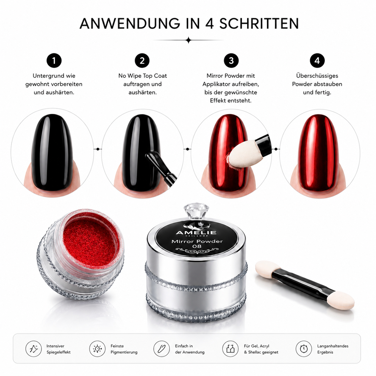 Mirror Powder Pigment Glitzer *08