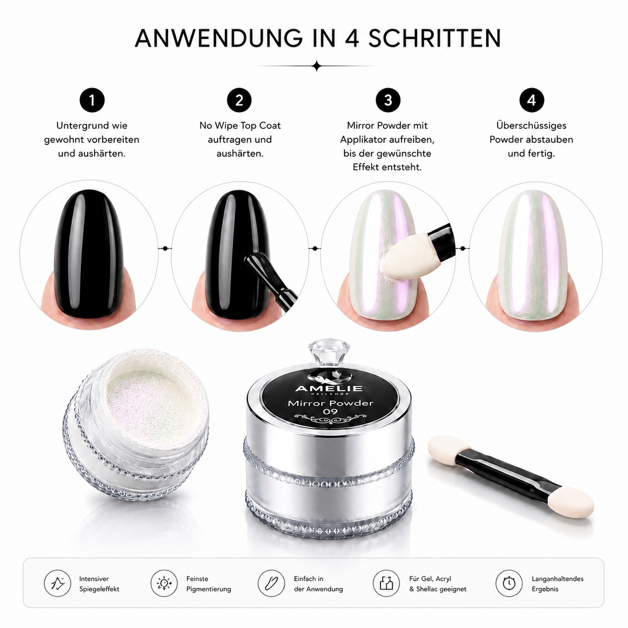 Mirror Powder Pigment Glitzer *09