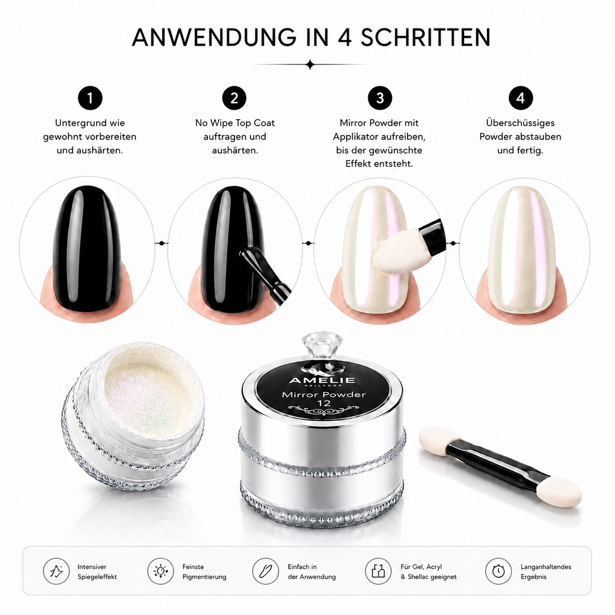 Mirror Powder Pigment Glitzer *12