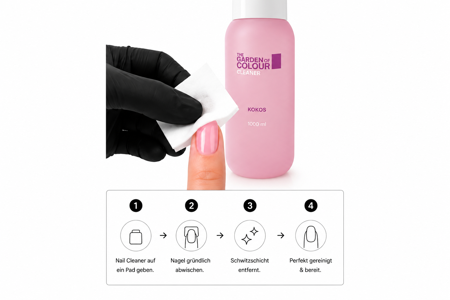 Amelie Nails Cleaner 1000ml Kokos transparent