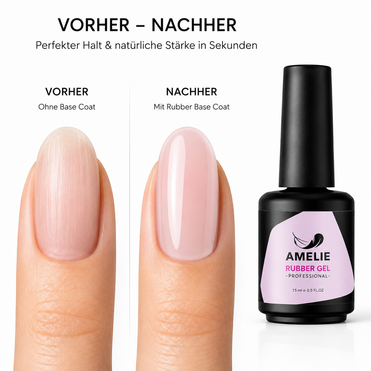 Amelie Nails Rubber Base Coat 15ml